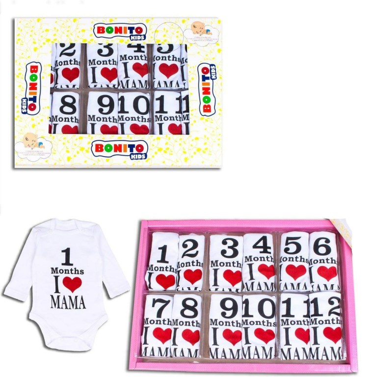 картинка КГ Подарочный набор боди для новорожденных.1м-12м,100% х/б/уп.12шт./кор.180 шт./DIAS KIDS/MK02 от BonitoKids