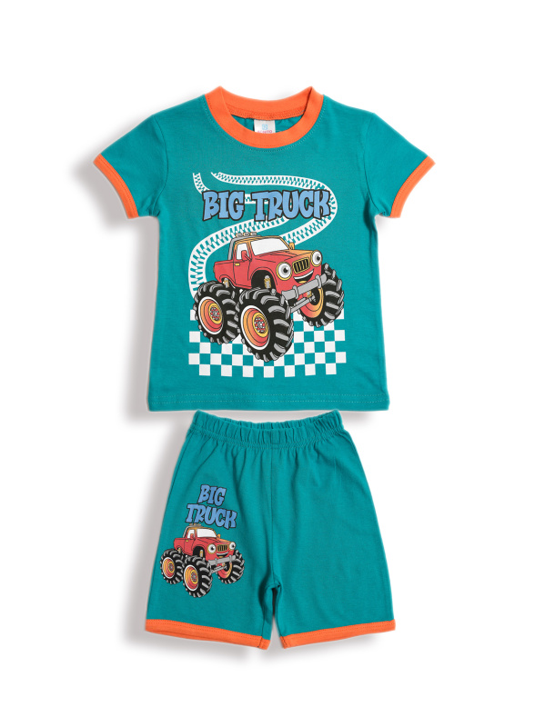 картинка БГ_ЧЗ Комплект для мальчика (футболка и шорты) 1,5-4 лет 100% хлопок BONITO KIDS/BK0004M(12-24)(ЧЗ)/уп.4шт./меш.500шт. от BonitoKids