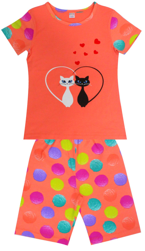 картинка ЧЗ Пижама для девочки 8-12 лет 100% хлопок BONITO KIDS/BK1687PJ/уп.5шт./меш.250шт. от BonitoKids