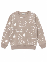 БГ_ЧЗ Толстовка для девочки 3-7 лет 100% хлопок BONITO KIDS/BK1718T(2026)(ЧЗ)/уп.5шт./меш.280шт.