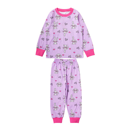 картинка БГ_ЧЗ Пижама для девочки 3-7 лет 100% хлопок BONITO KIDS/SS6121(350шт)(01-24)(ЧЗ)/уп.5шт./меш.350шт. от магазина