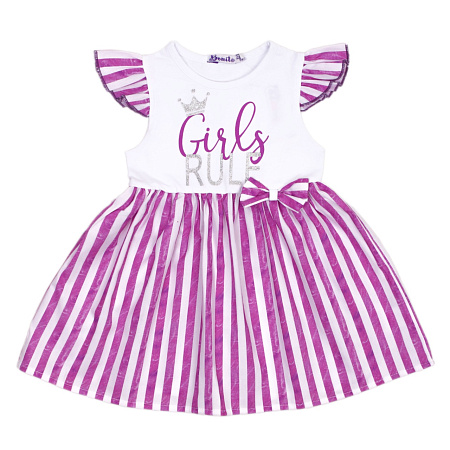 картинка ЧЗ Платье для девочки, 2-6 лет, 95% хлопок, 5% эластан, BONITO KIDS/OP1672(ЧЗ)/уп.5шт./меш.625шт. от магазина