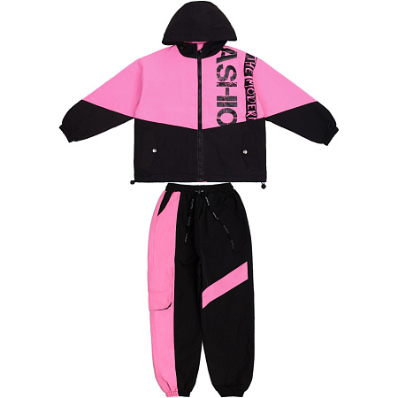 картинка БГ_ЧЗ Костюм для девочек (толстовка, трико), 9-12 лет, 100% п/э, BONITO KIDS/OP101(ЧЗ)/уп.4шт./меш.100шт. от магазина