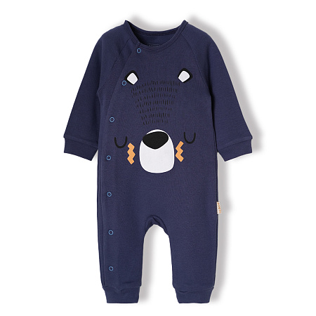 картинка ЧЗ Комбинезон для новорожденных 100% х/б 68-86 см BONITO KIDS/OP1495(ЧЗ)/уп.4шт./меш.360шт. от магазина