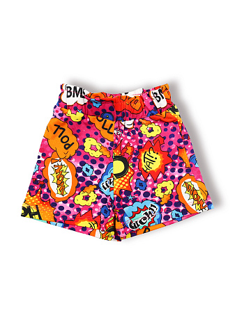 картинка БГ_ЧЗ Шорты для девочки 2-6 лет 100% п/э BONITO KIDS/BK1803SH(12-24)(ЧЗ)/уп.5шт./меш.750шт. от магазина