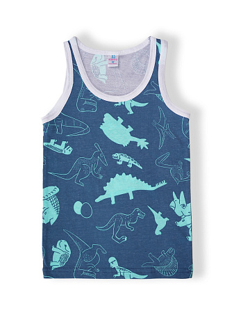 БГ_ЧЗ Майка для мальчика 7-11 лет 100% хлопок BONITO KIDS/SS6111(10-24)(ЧЗ)/уп.5шт./меш.1100шт. от магазина