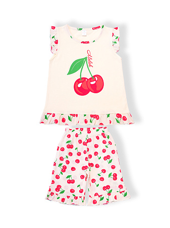 картинка БГ_ЧЗ Пижама для девочки 3-7 лет 100% хлопок BONITO KIDS/SS6123(ЧЗ)/уп.5шт./меш.480шт. от магазина