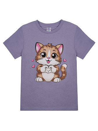картинка КГ Футболка для девочки 5-8 лет 100% хлопок BONITO KIDS/BK0022D/уп.4шт./меш.700шт. от магазина