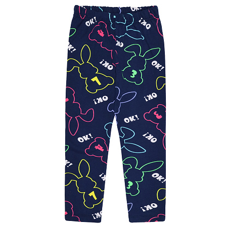 картинка БГ_ЧЗ Лосины для девочки 3-7 лет 60% хлопок, 40% полиэстер BONITO KIDS/BK1296L(04-24)(ЧЗ)/уп.5шт./меш.750шт. от магазина