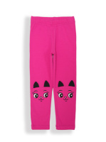 БГ_ЧЗ Лосины для девочки 2-6 лет 92% хлопок, 8% лайкра BONITO KIDS/BK1040L(09-25)(ЧЗ)/уп.5шт./меш.600шт.