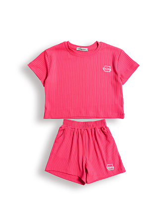 картинка КГ Комплект для девочки (фуфайка и шорты) 3-7 лет 60% хлопок 40% п/э BONITO KIDS/SS6089(10-24)/уп.5шт./меш.260шт. от магазина