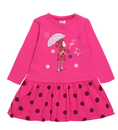 картинка КГ_ОТ Платье для девочки 2-6 лет 95% хлопок, 5% эластан BONITO KIDS /уп.5шт./меш.400шт от магазина