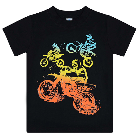 БГ_ЧЗ Футболка для мальчика, 4-8 лет, 100% хлопок, BONITO KIDS/BK0002M(11-25)(ЧЗ)/уп.5шт./меш.700шт. от магазина