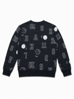 БГ_ЧЗ Толстовка для мальчика 3-7 лет 100% хлопок BONITO KIDS/BK1858T(ЧЗ)/уп.5шт./меш.300шт.