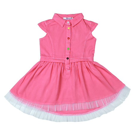 картинка ЧЗ Платье для девочки 3-7 лет 100% хлопок BONITO KIDS/OP887(ЧЗ)/уп.5шт./меш360шт. от магазина