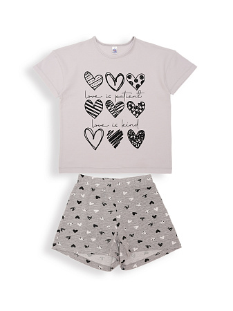 картинка БГ_ЧЗ Пижама для девочки 8-12 лет 92% хлопок 8% лайкра BONITO KIDS/SS6099(ЧЗ)/уп.5шт./меш.300шт. от магазина