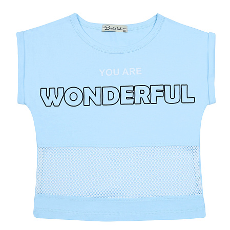 картинка КГ_БГ Футболка для девочки 5-8 лет 92% хлопок, 8% лайкра BONITO KIDS/BK1580F/уп.4шт./меш.600шт. от магазина