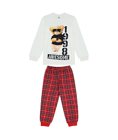 КГ Пижама для мальчика 8-12 лет 100% хлопок BONITO KIDS/BK1743PJ(01-23)/уп.5шт./меш.175шт. от магазина