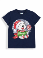 БГ_ЧЗ Футболка для мальчика, 3-7 лет, 100% хлопок BONITO KIDS/BK1800F(2026)(ЧЗ)/уп.5шт./меш.700шт.