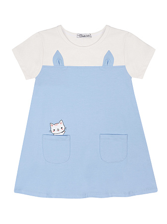 картинка БГ_ЧЗ Платье для девочки 3-7 лет, 92% хлопок  8% эластан, BONITO KIDS/BK1847P(ЧЗ)/уп.5шт./меш.400шт. от магазина