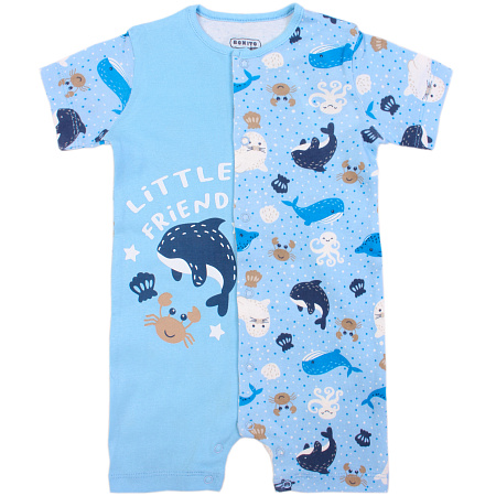 картинка БГ_ЧЗ Боди для мальчика 68-86 100% х/б BONITO KIDS/OP1438(ЧЗ)/уп.4шт./меш.544шт. от магазина