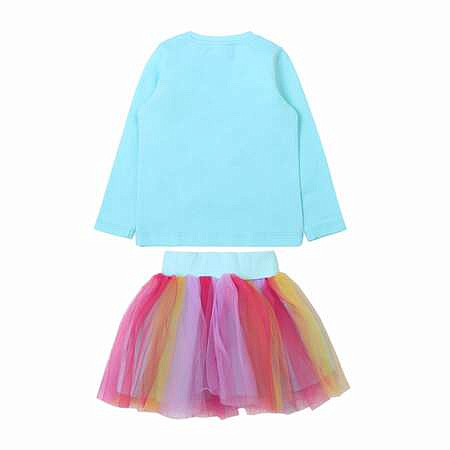 картинка ЧЗ Комплект для девочки (кофта и юбка) 2-5 лет 95% хлопок, 5% эластан BONITO KIDS/OP1714(ЧЗ)/уп.4шт./меш. 240шт. от магазина