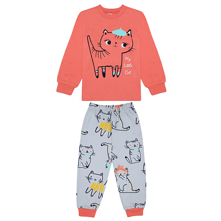 картинка БГ_ЧЗ Пижама для девочки 3-7 лет 100% хлопок BONITO KIDS/BK1771PJ(01-23)(ЧЗ)/уп.5шт./меш.200шт. от магазина