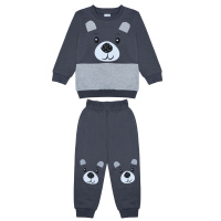 БГ_ЧЗ Комплект для мальчика (свитшот и штаны) 2-6 лет 100% хлопок BONITO KIDS/BK1584КР(08-25)(ЧЗ)/уп.5шт./меш.230шт.