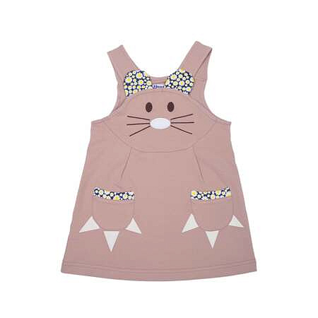 картинка ЧЗ Платье для девочки 2-6 лет 95% хлопок, 5% эластан BONITO KIDS/OP1855(ЧЗ)/уп.5шт./меш.360шт. от магазина