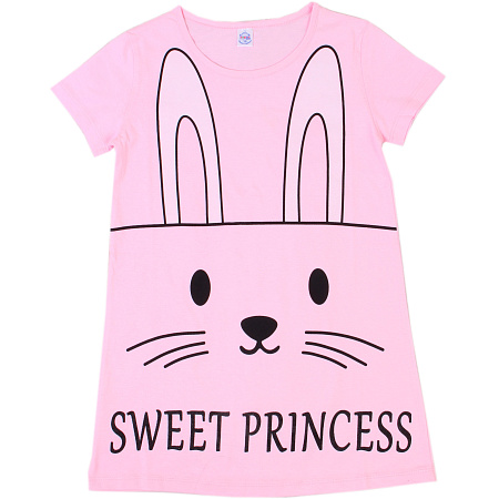 картинка БГ_ЧЗ Ночная сорочка для девочки 8-12 лет 100% хлопок BONITO KIDS/SS6010(01-24)(ЧЗ)/уп.5шт./меш.490шт. от магазина