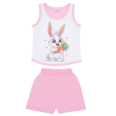 картинка КГ Комплект для девочки (майка и шорты) 1-4 лет 100% хлопок BONITO KIDS/BK1317DKP(02-24)/уп.4 шт./меш.600 шт. от магазина