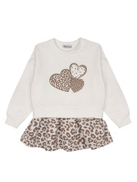 БГ_ЧЗ Платье для девочки 3-7 лет, 100% Хлопок, BONITO KIDS/SS6188P(ЧЗ)/уп.5шт./меш.160шт.