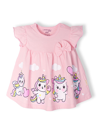 картинка ЧЗ Платье для девочки 68-86 см 100% хлопок BONITO KIDS/OP1923/уп.4 шт./меш.760 шт. от магазина