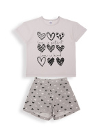 БГ_ЧЗ Пижама для девочки 8-12 лет 92% хлопок 8% лайкра BONITO KIDS/SS6099(ЧЗ)/уп.5шт./меш.300шт.