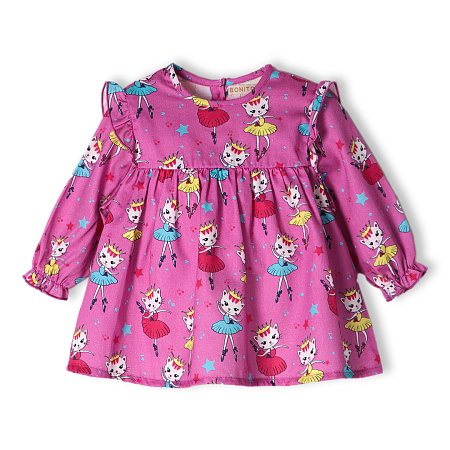 картинка ЧЗ Платье для девочки 68-86 см 100% хлопок BONITO KIDS/OP1194(01-24)/уп.4шт./меш.652шт. от магазина