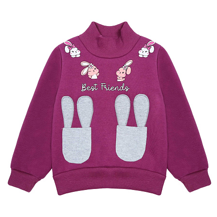 картинка БГ_ЧЗ Джемпер для девочки 2-6 лет, 100% х/б/BONITO KIDS/BK1368DJ(ЧЗ)/уп.5шт./меш.200шт. от магазина