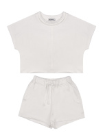 БГ_ЧЗ Комплект для девочки (футболка и шорты) 7-11 лет 95% хлопок, 5% лайкра BONITO KIDS/SS6186KD(ЧЗ)/уп.5шт./меш.150шт.