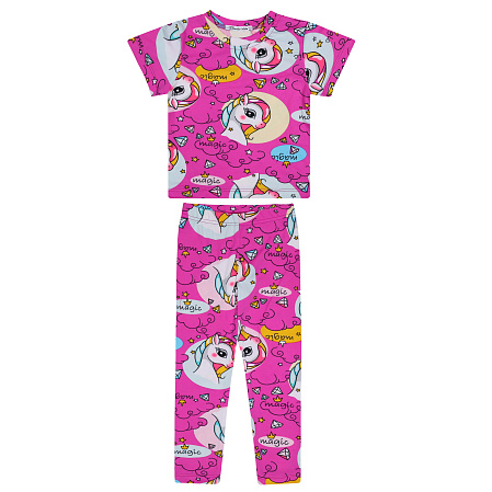 картинка КГ Комплект для девочки (футболка и лосины) 3-7 лет 60% хлопок, 40% полиэстер BONITO KIDS/BK1723KP(03-24)/уп.5шт./меш.400шт. от магазина