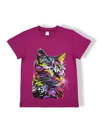 картинка КГ Футболка для девочки, 4-8 лет, 100% хлопок, BONITO KIDS/BK0002D(05-24)/уп.5шт./меш.700шт. от магазина