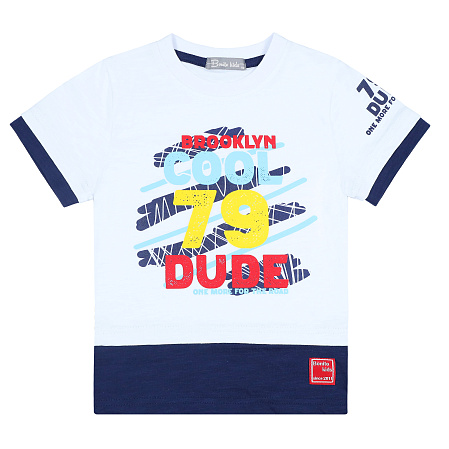 ЧЗ Футболка для мальчика 3-7 лет 100% хлопок BONITO KIDS/BK1664F(ЧЗ)/уп.5шт./меш.650шт. от магазина