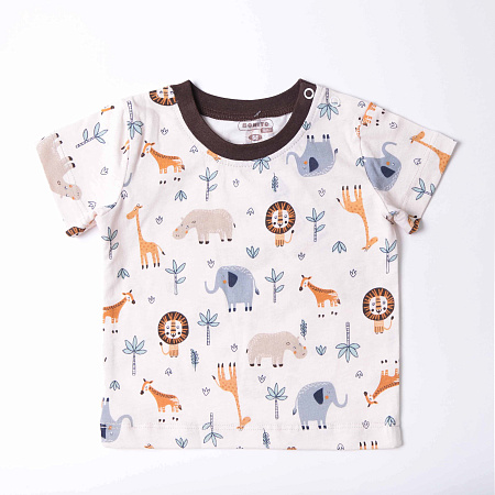 картинка ЧЗ Футболка для детей 68-86 см 100% хлопок BONITO KIDS/OP1869(ЧЗ)/уп.4шт./меш.960шт. от магазина