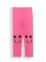 БГ_ЧЗ Лосины для девочки 2-6 лет 92% хлопок, 8% лайкра BONITO KIDS/BK1040L(09-25)(ЧЗ)/уп.5шт./меш.600шт.