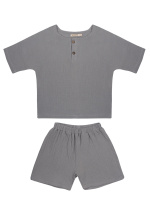 ЧЗ Комплект для мальчика (футболка и шорты) 6-9 лет 100% хлопок BONITO KIDS/OP1938(2026)(ЧЗ)/уп.4шт./меш.220шт.