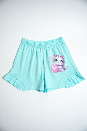 картинка БГ_ЧЗ Шорты для девочки 5-8 лет 100% хлопок BONITO KIDS/BK0102D(ЧЗ)/уп.4шт./меш.800шт. от магазина