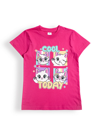 картинка БГ_ЧЗ Футболка для девочки 5-8 лет 100% хлопок BONITO KIDS/BK0002D(01-25)(ЧЗ)/уп.4шт./меш.700шт. от магазина