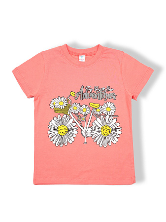 картинка КГ Футболка для девочки, 4-8 лет, 100% хлопок, BONITO KIDS/BK0002D(05-24)/уп.5шт./меш.700шт. от магазина