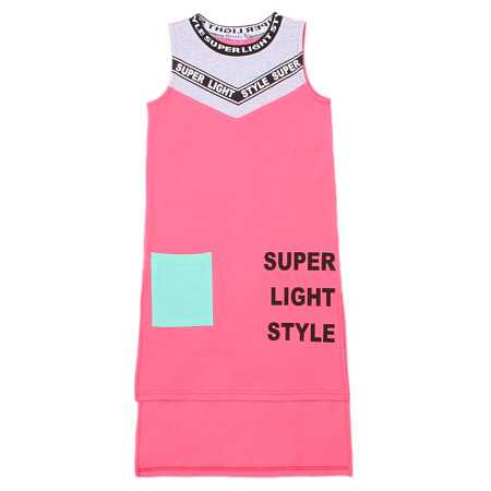 БГ Платье для девочки, 8-12 лет NEW, 100% х/б, уп.5шт./меш.350шт./BONITO KIDS от магазина