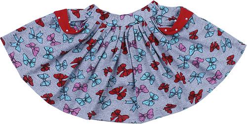 картинка ЧЗ Юбка для девочки 3-7 лет 92% хлопок, 8% лайкра BONITO KIDS/BK1192Y(ЧЗ)/уп.5шт./меш.350шт. от магазина