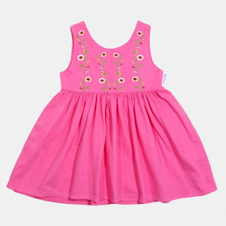 картинка ЧЗ Платье для девочки 3-7 лет 100% хлопок BONITO KIDS/OP1675(ЧЗ)/уп.5шт./меш330.шт. от магазина