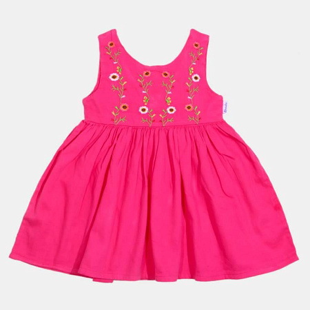 картинка ЧЗ Платье для девочки 3-7 лет 100% хлопок BONITO KIDS/OP1675(ЧЗ)/уп.5шт./меш330.шт. от магазина
